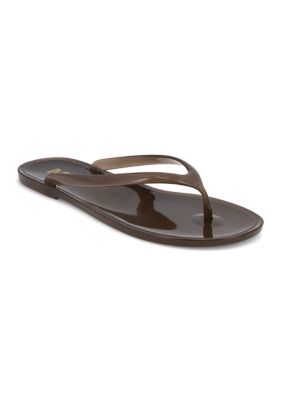 MIA Nylah Jelly Flip Flops, Brown, 6M