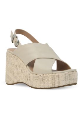 New Directions Women's Nancy Platform Wedge Sandals