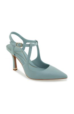 Kenneth Cole New York Women's Romi Ankle Slingback Pumps, Blue, 8M