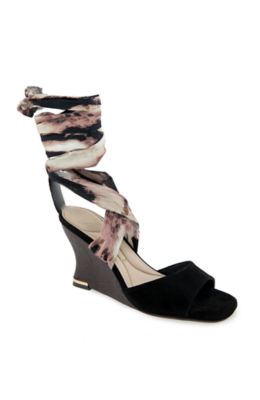 Kenneth Cole New York Women's Fabia Ankle-Wrap Wedge Sandals