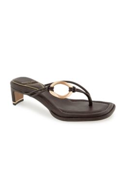 Kenneth Cole New York Women's Madrid Kitten Heel Thong Sandals