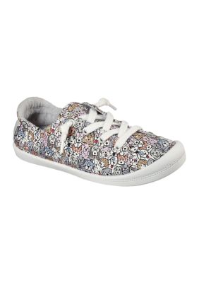 skechers bobs animal print slip-on sneakers