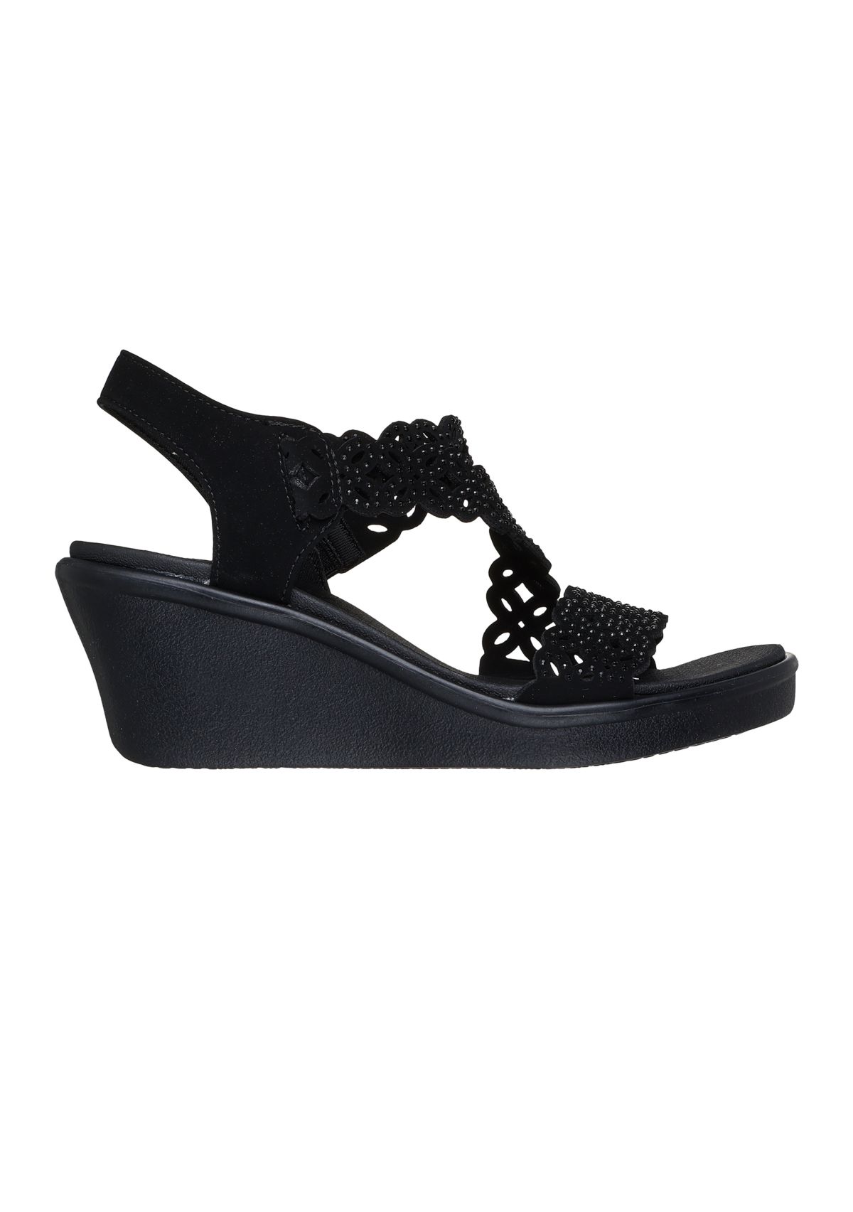 Rumble On Wedge Sassier Dayz Sandals - Wide Width