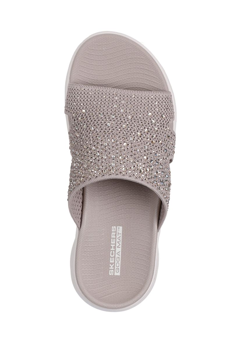 Womens Go Walk Flex Sandals - Glitz