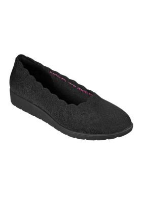 Flats Skechers Cleo Flex Wedge - Negro Mujer