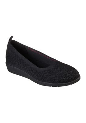 Flats Skechers Cleo Flex Wedge - Negro Mujer