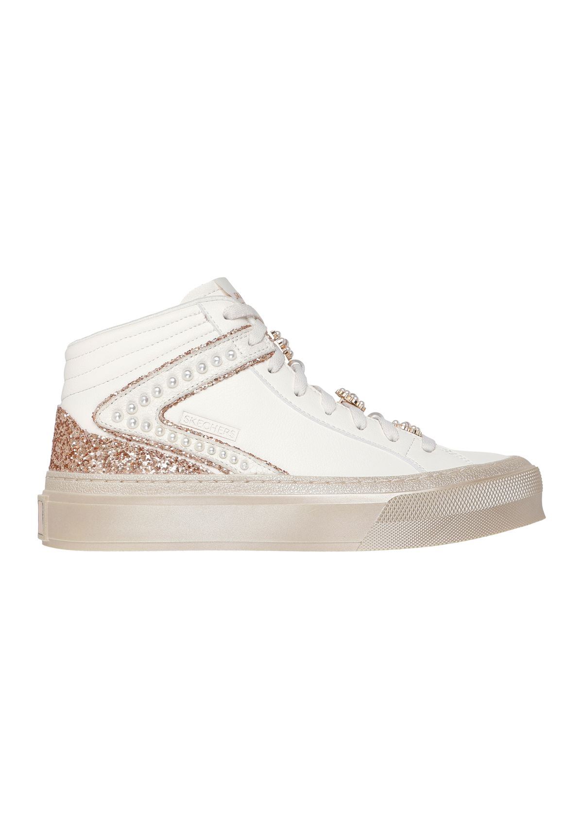 Selene High Top Sneakers - Fine Pearls