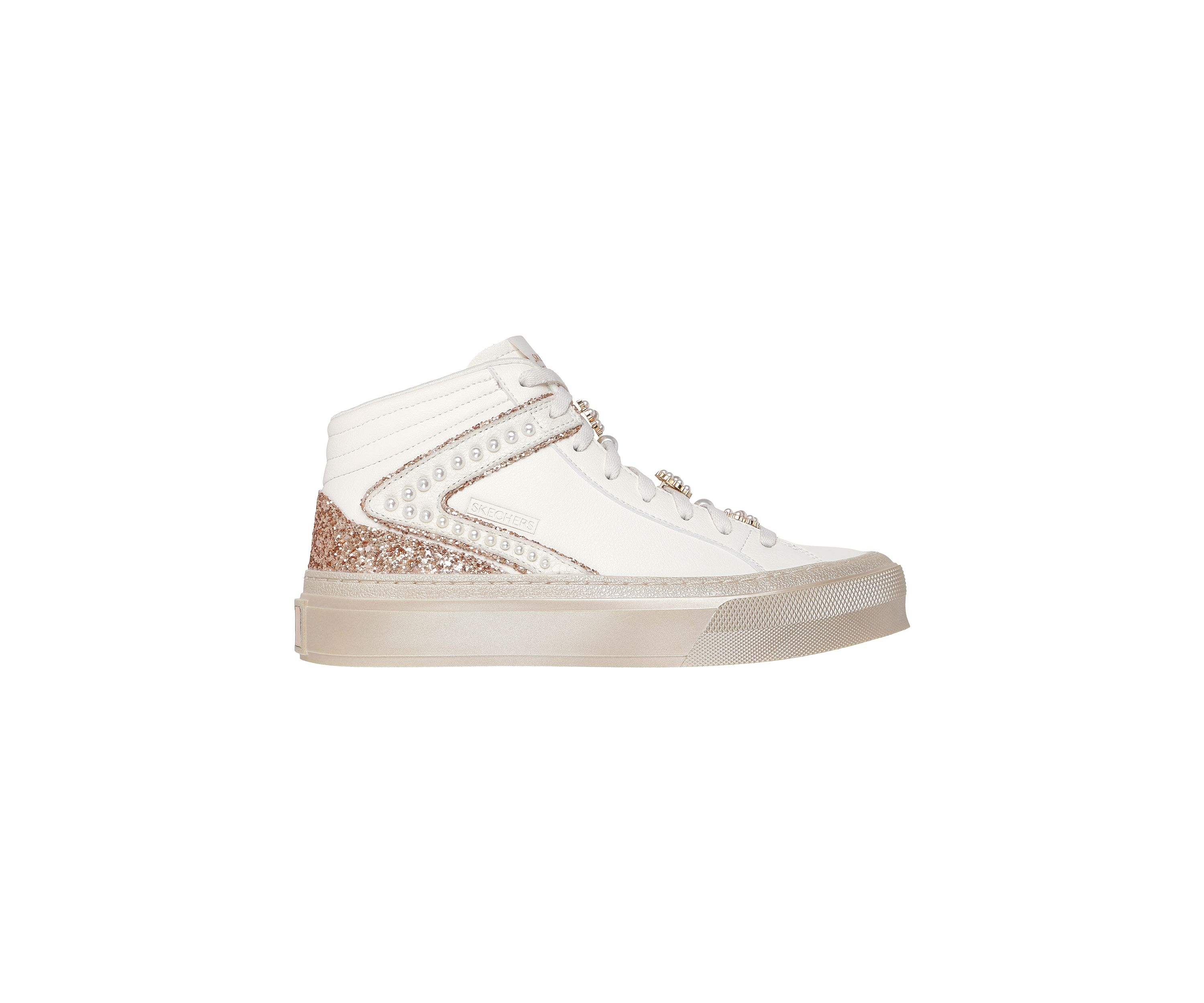 Selene High Top Sneakers - Fine Pearls