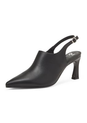 RM REBECCA MINKOFF Women's Kiara Slingback Mules, Black, 10