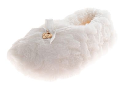 Badgley Mischka Women's Soft Slippers, White, 9M