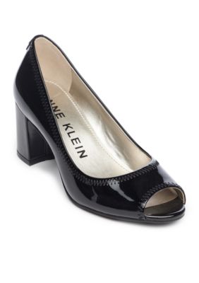 Anne klein meredith peep cheap toe pumps