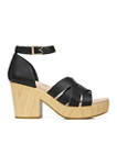 Blissful Ankle Strap Sandals - Whitecap Synthetic