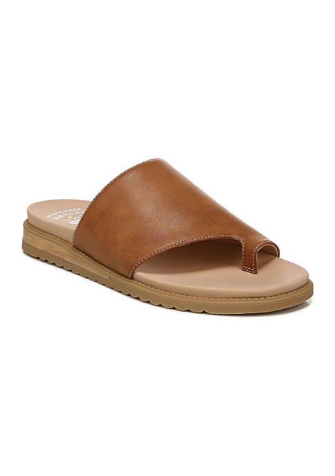 Island Peace Slide Sandals - Angel Blue Synthetic