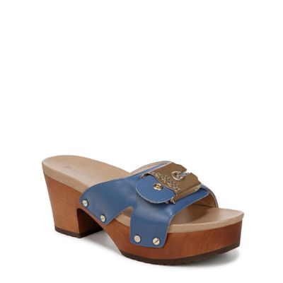 Dr. Scholl's Women's Original Max Sandal, Blue, 10M