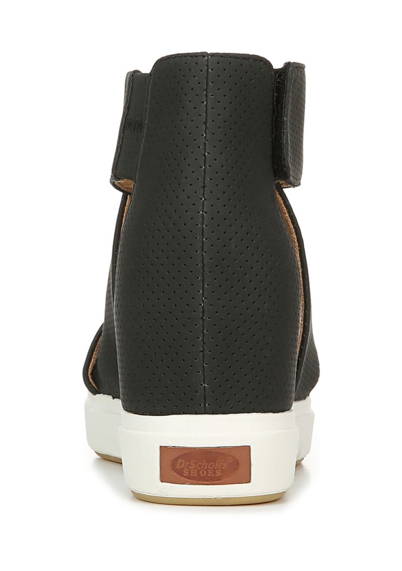 Sheena Strappy Sandals - Black, Smooth Perforated
