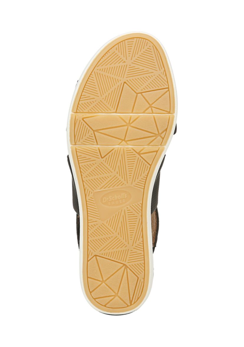 Sheena Strappy Sandals - Black, Smooth Perforated