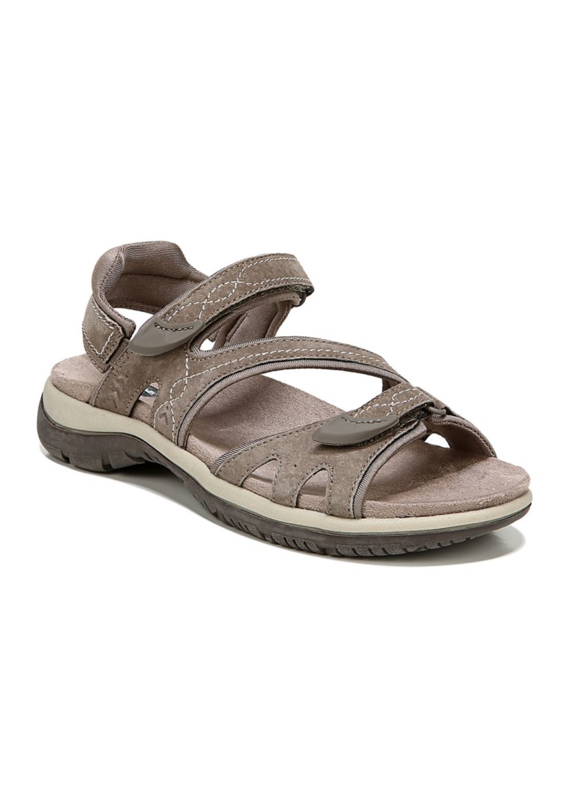 Adelle Ankle Strap Sandals - Taupe