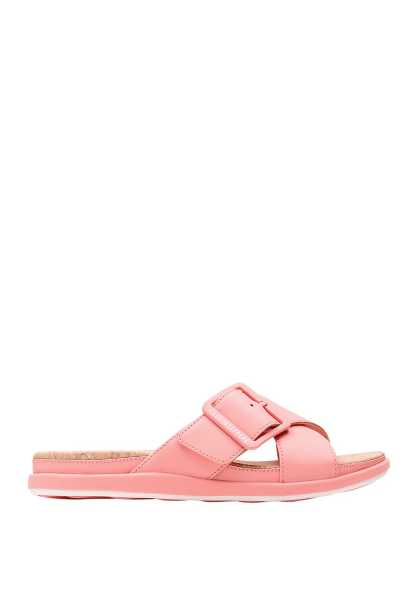Step June Shell Slide Sandals