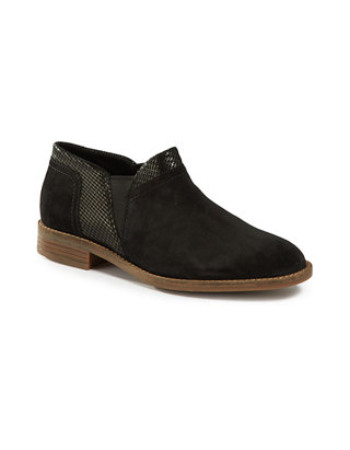 Women's BLACK SUEDE SLIP ON CASUAL COMFORT SHOE 5.5 Details about   Clarks Camzin Maple Boot 