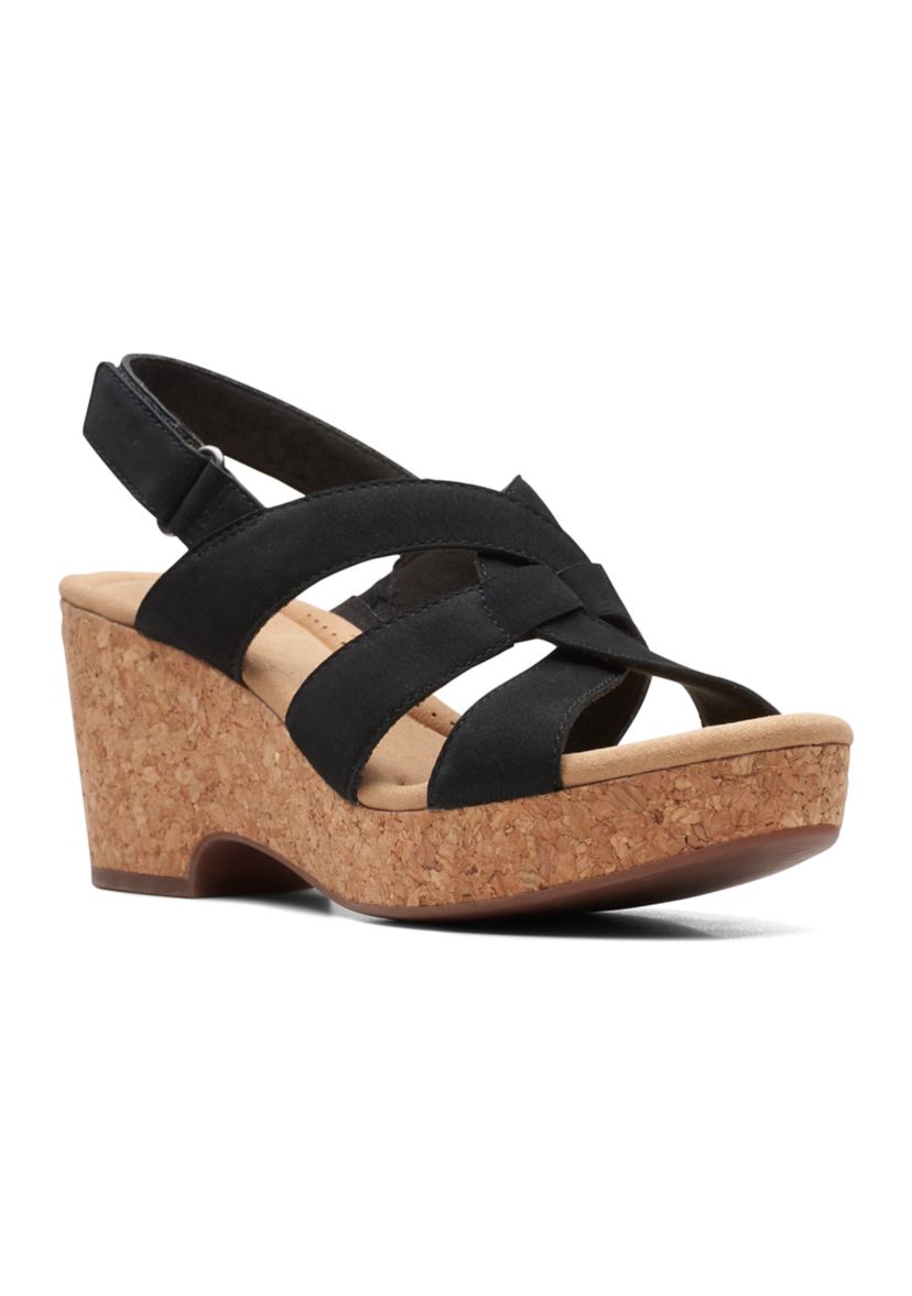 Giselle Beach Sand Nubuck Wedge Sandals