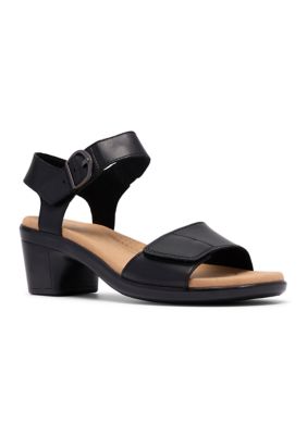 Clarks Women's Emily2 Amanda Heeled Sandals, Black, 7.5M