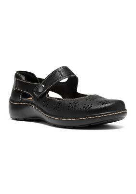 Clarks Women's Cora Jane Flats, Black, 10M
