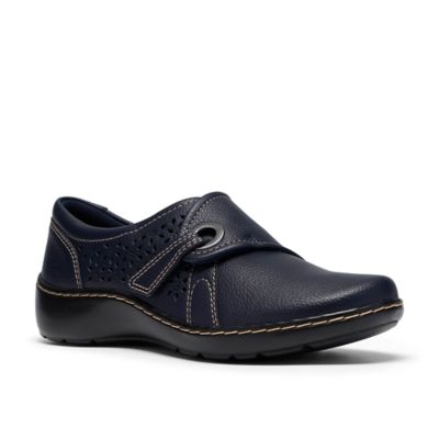 Clarks Women's Cora Teagan, Navy Blue, 11W