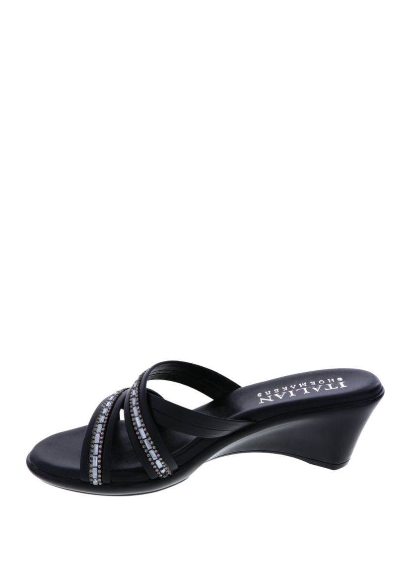 Passion Strappy Slide Wedges