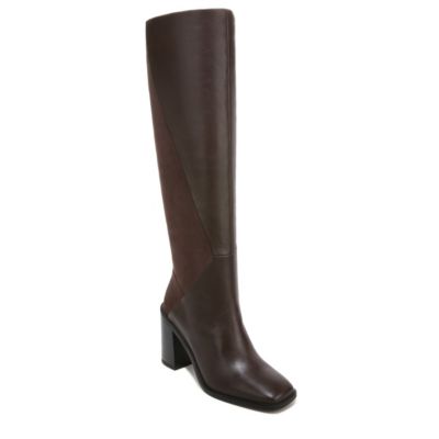 Franco Sarto Women's Stevietall Knee High Boot, Brown, 10M -  0768363829132