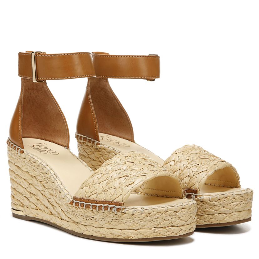 Clemens Raffia Espadrille Wedge Sandal