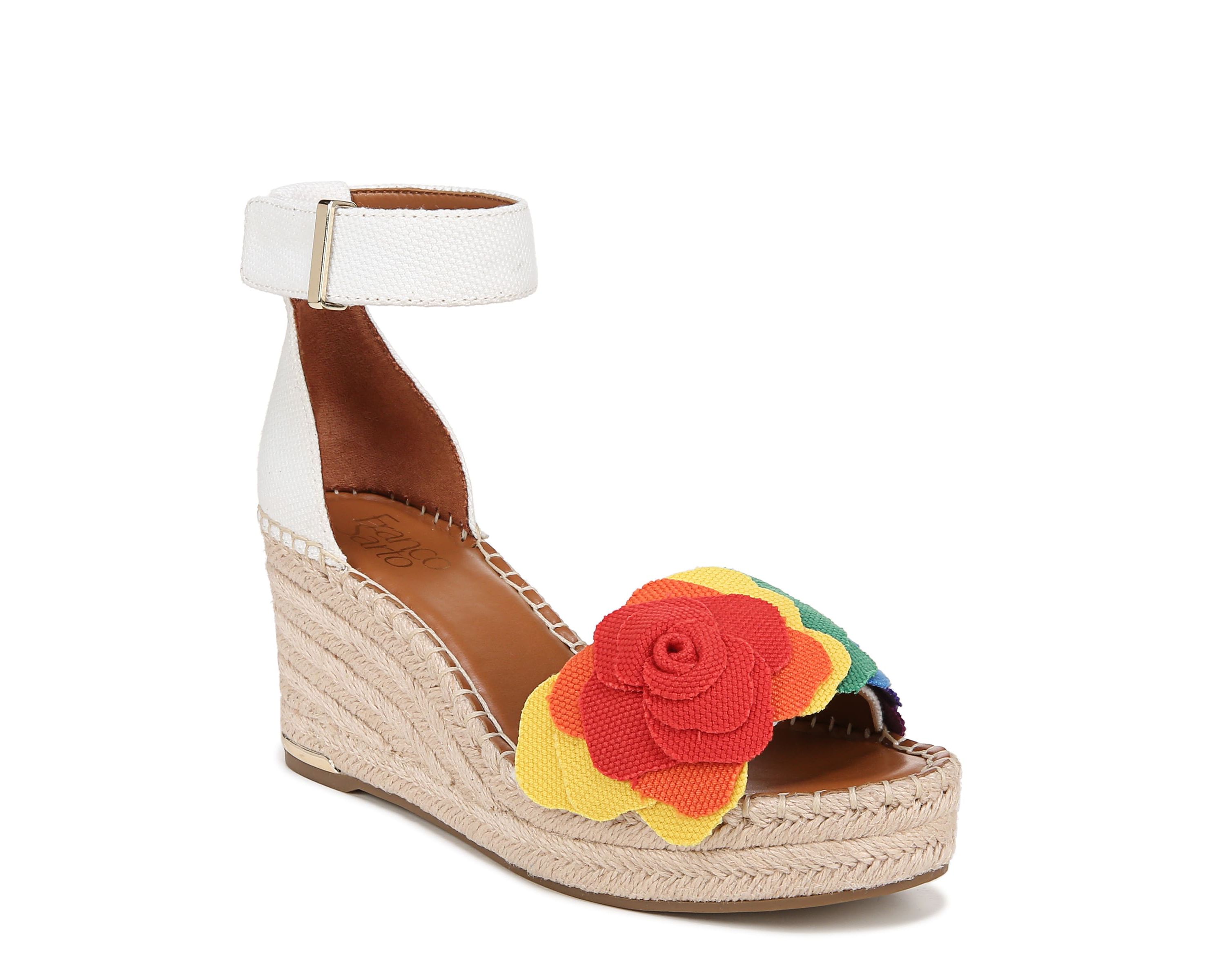 Clemens Flower Espadrille Wedge Sandal