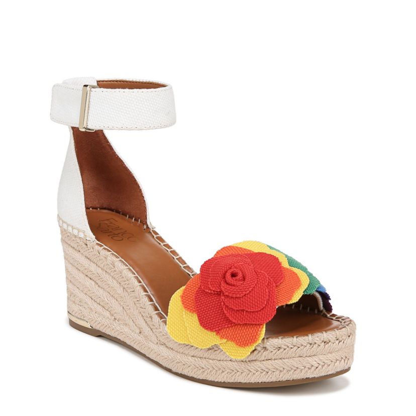Clemens Flower Espadrille Wedge Sandal