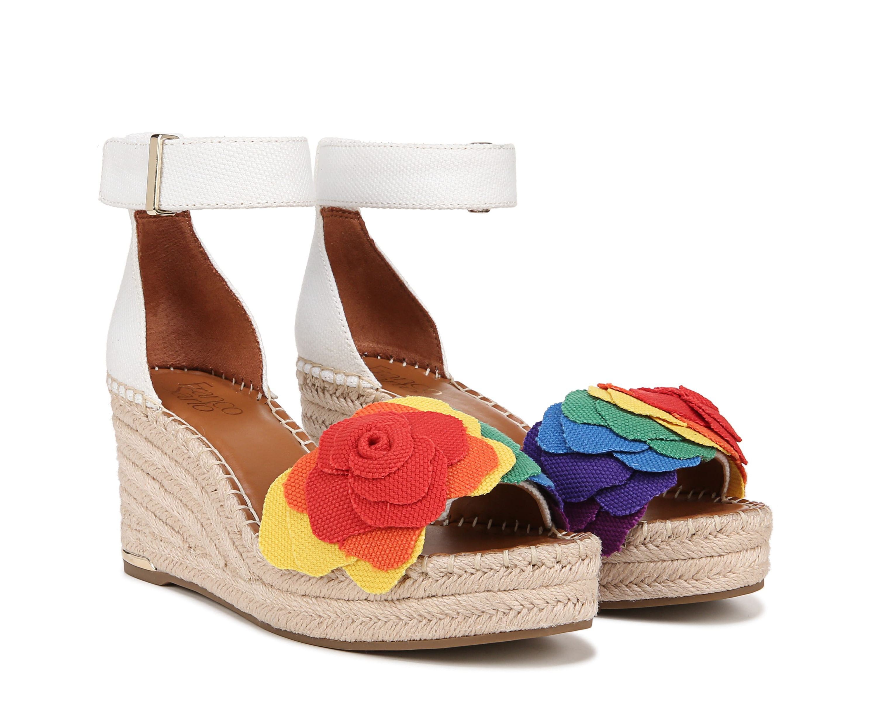 Clemens Flower Espadrille Wedge Sandal