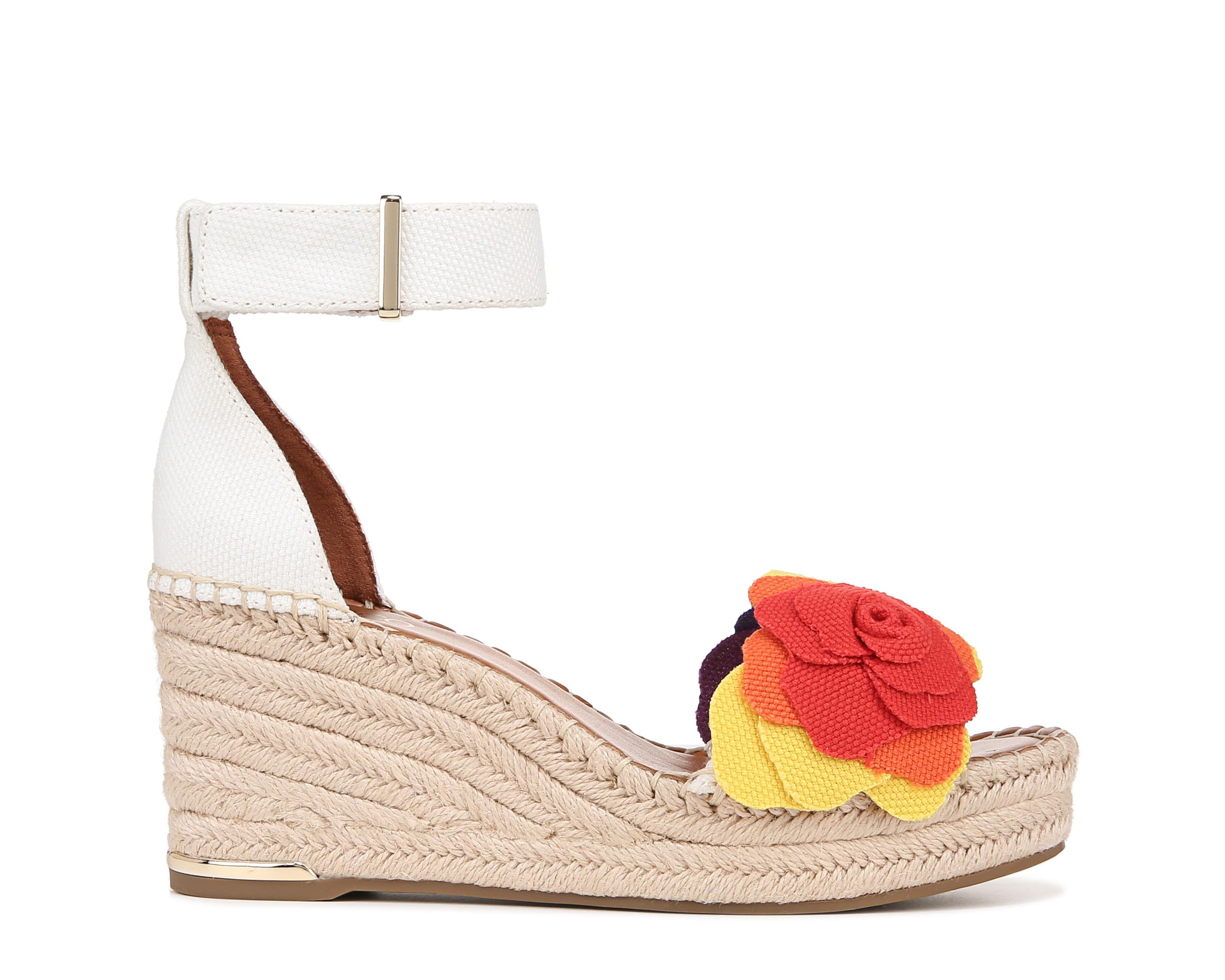 Clemens Flower Espadrille Wedge Sandal