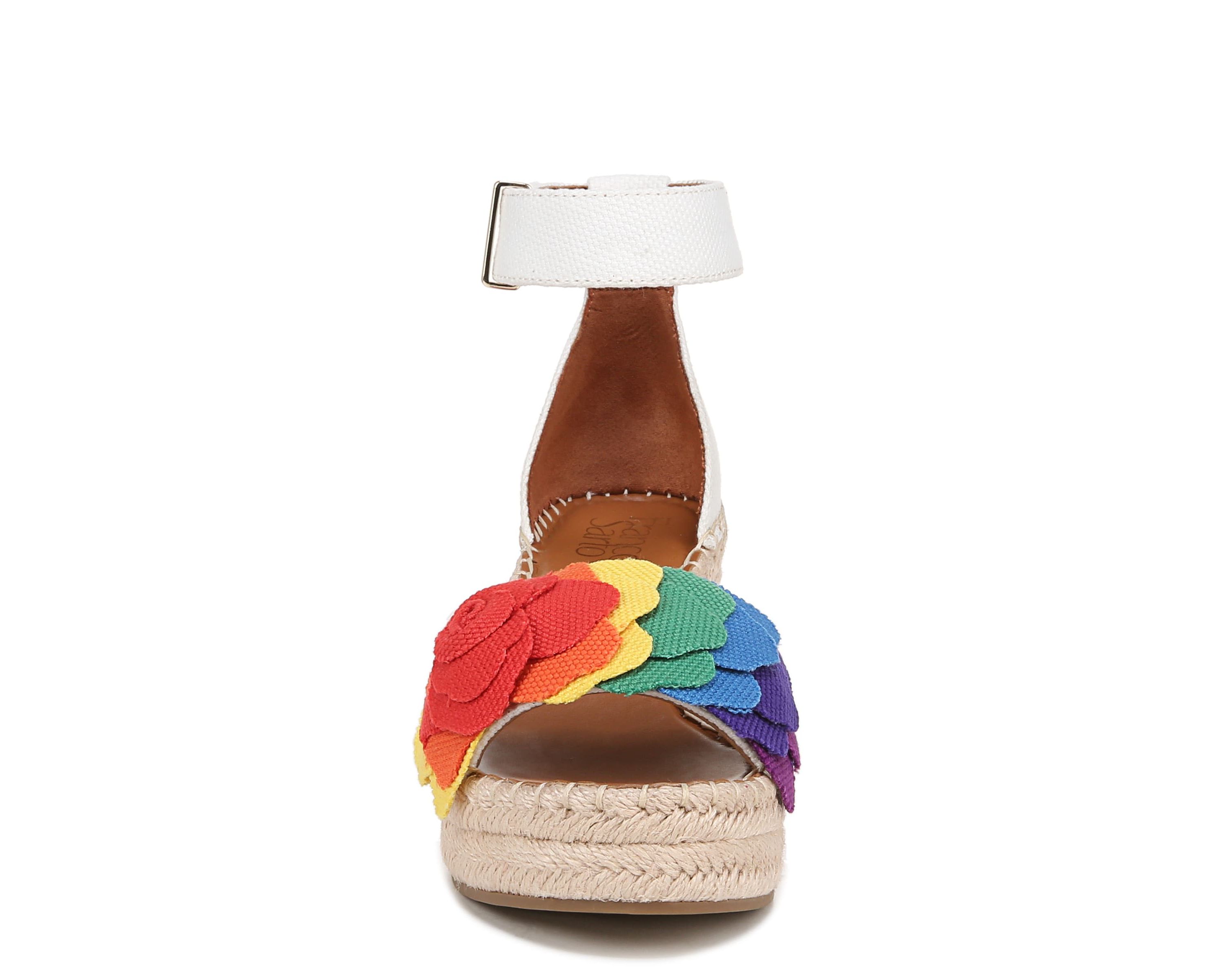 Clemens Flower Espadrille Wedge Sandal