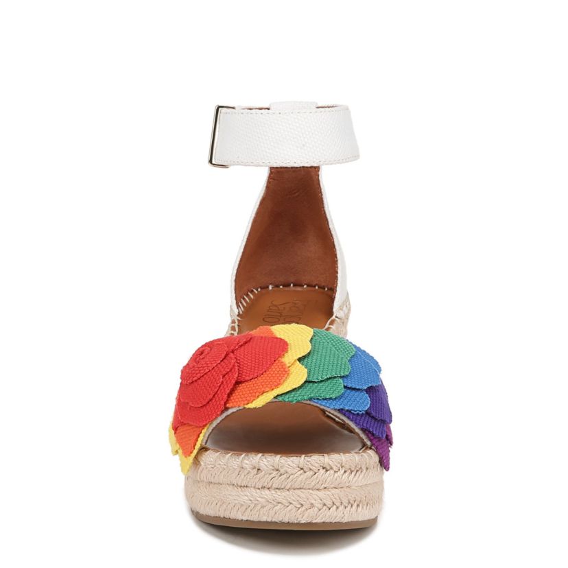 Clemens Flower Espadrille Wedge Sandal