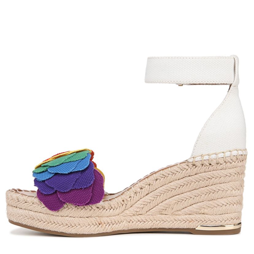 Clemens Flower Espadrille Wedge Sandal