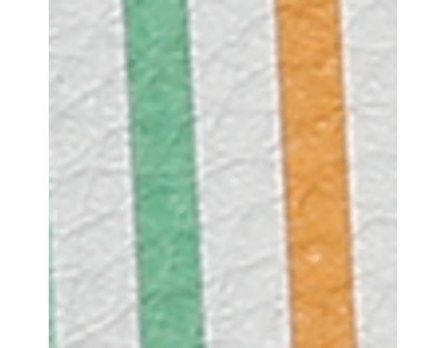 White/Rainbow Faux Leather