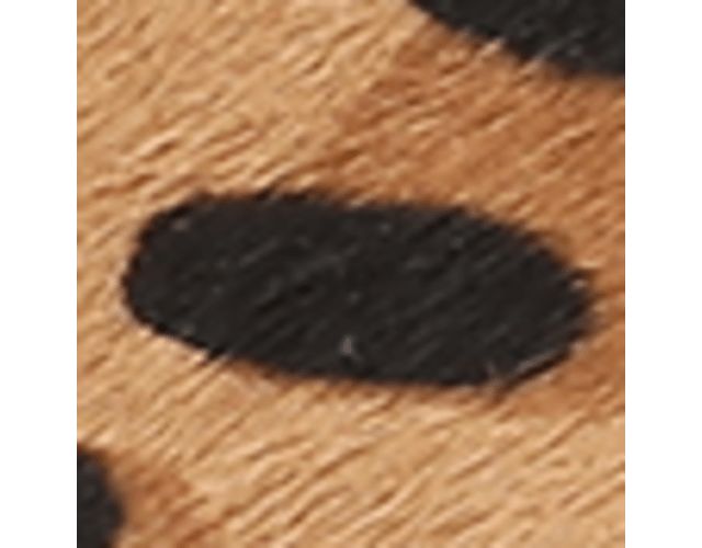 Tan Leopard Print Calf Hair