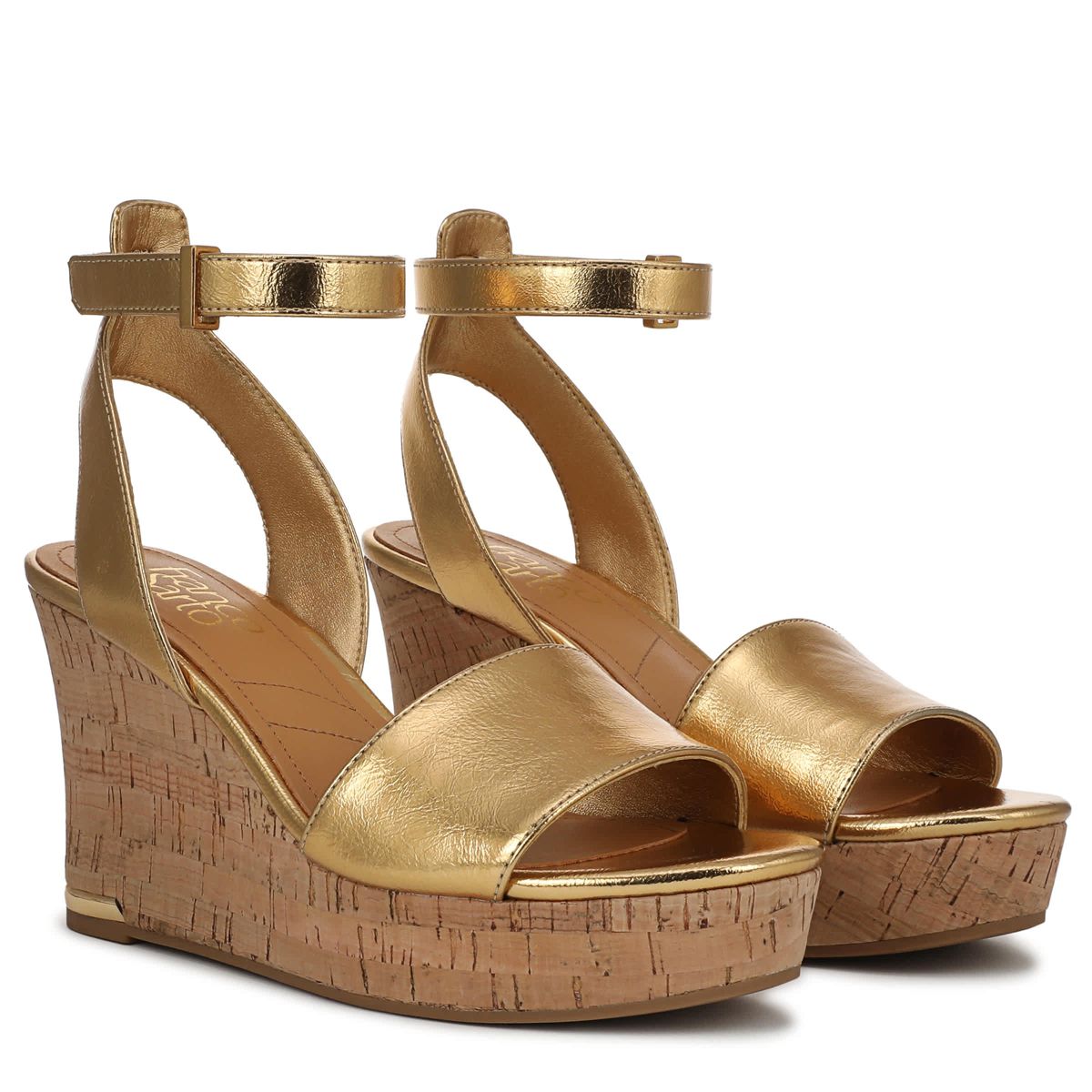 Franco Celeste Cork Wedge Sandal