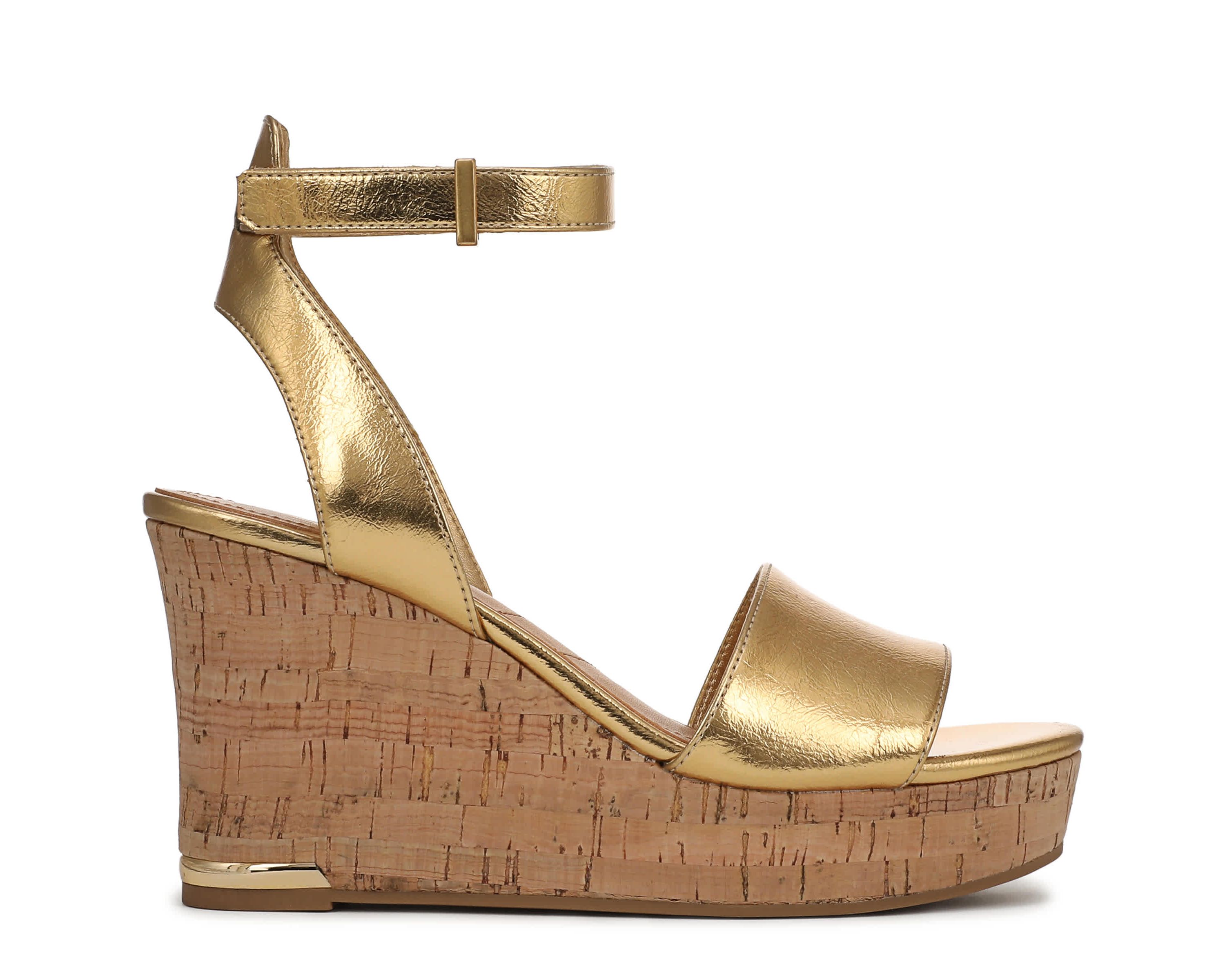 Franco Celeste Cork Wedge Sandal