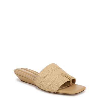 Franco Sarto Women's Franco Lora Wedge Sandal, Beige, 11M
