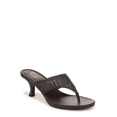 Franco Sarto Women's Franco Chantal Heeled Sandal, Brown, 11M