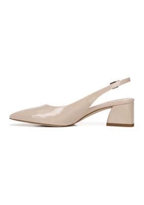 L-Racer Nude Slingbacks