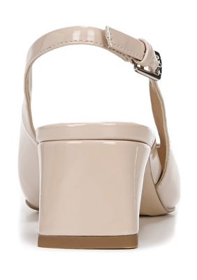 L-Racer Nude Slingbacks