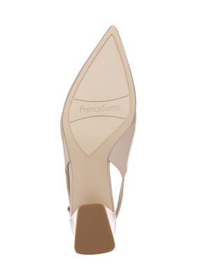 L-Racer Nude Slingbacks