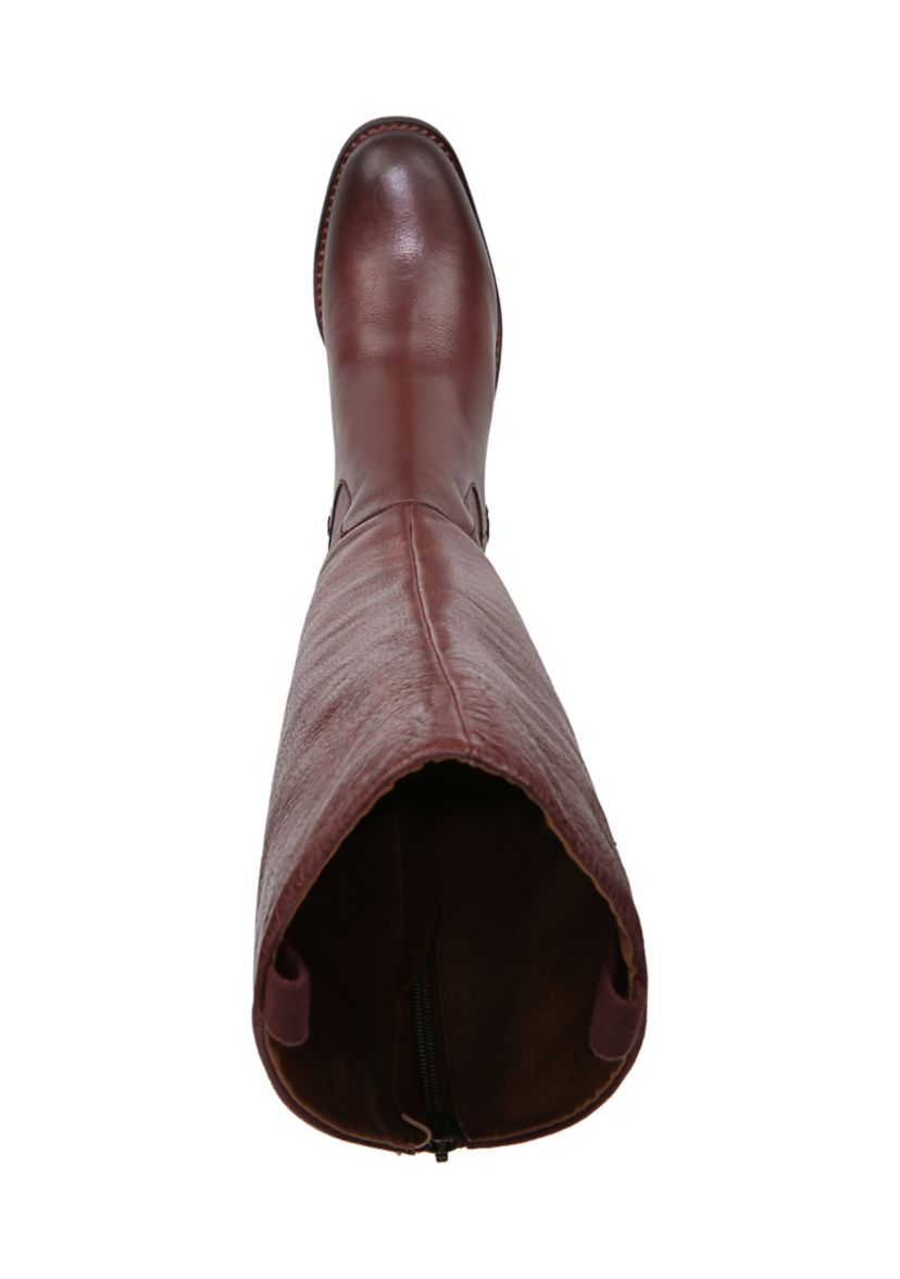 L-Meyer Wide Calf High Shaft Boots- Bordeaux