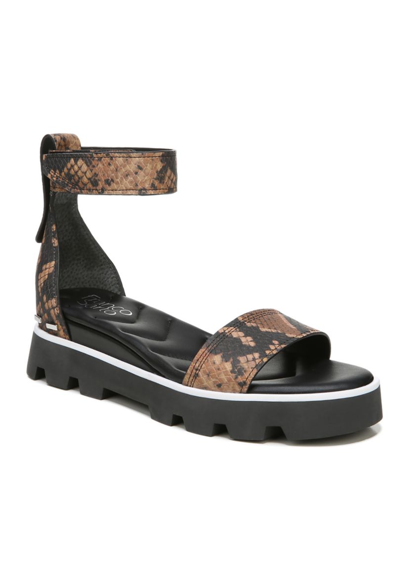 Umbria Cognac Lugged Sandals