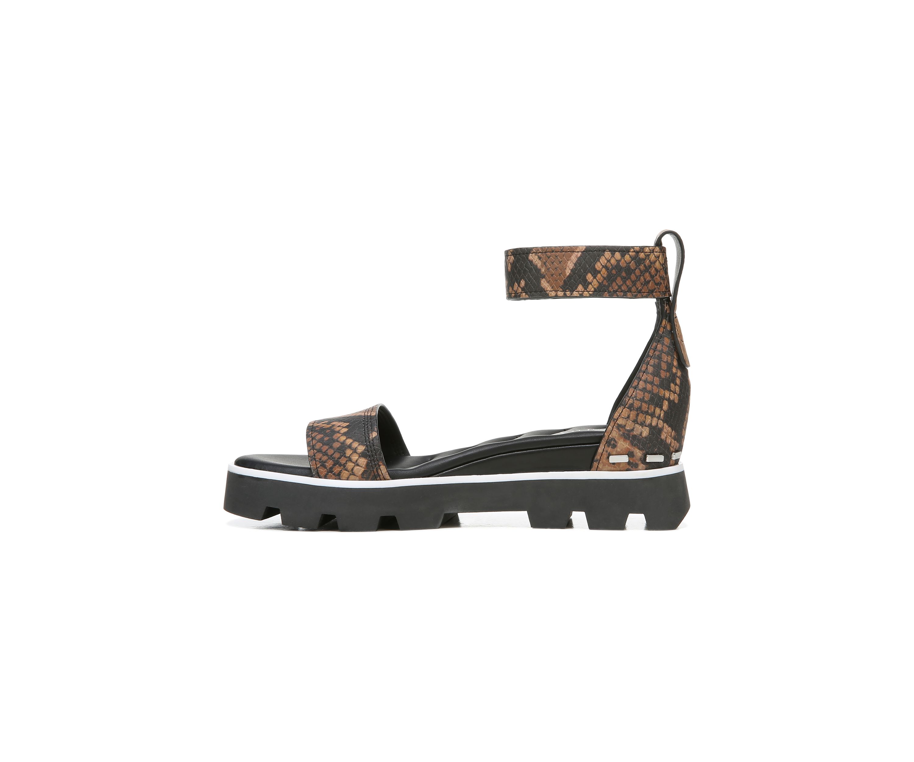 Umbria Cognac Lugged Sandals