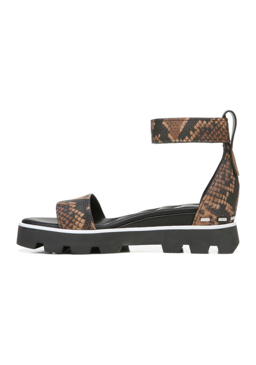 Umbria Cognac Lugged Sandals